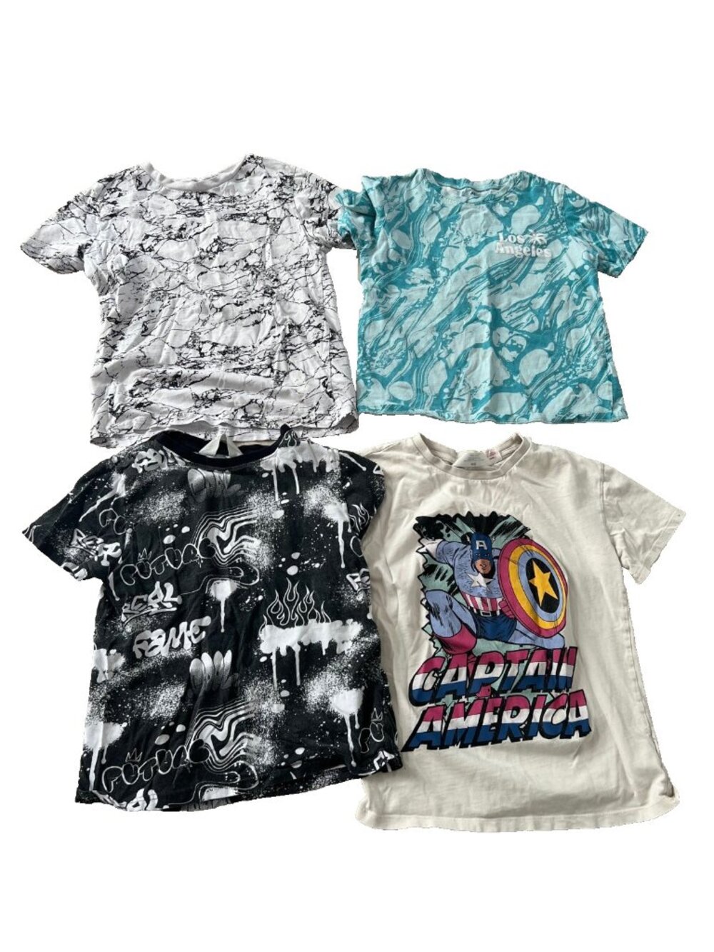H&M Boy's Kids Set of 4 T-Shirts ( 8-10 yrs )
